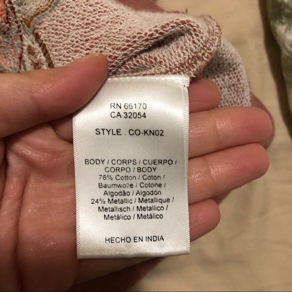 Anthropologie Chloe Oliver Pink Embroidered Top - Picture 6 of 6